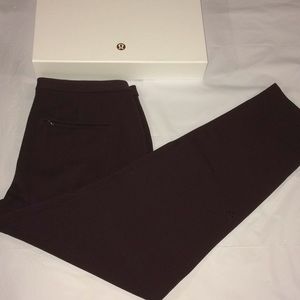LULULEMON City Trek Trouser: Black Cherry
